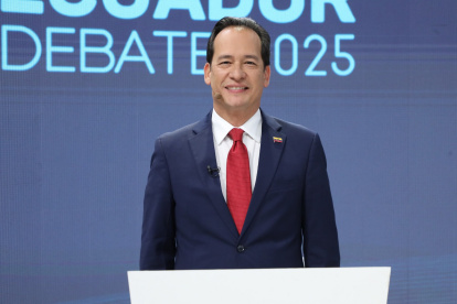 Debate. Cucalón durante su intervención.