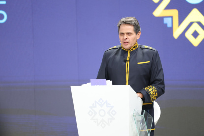 Debate. Víctor Araus durante su intervención en el Debate 2025.