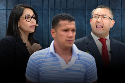 Fotomontaje para graficar tema relacionado con liberación de Jorge Luis Zambrano, alias Rasquiña, y los candidatos Luisa González e Iván Saquicela.