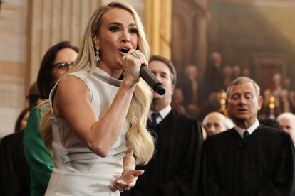 La cantante de country Carrie Underwood.