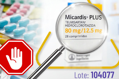 En la imagen, el lote que ha sido falsificado y comercializado en el país de forma ilícita.