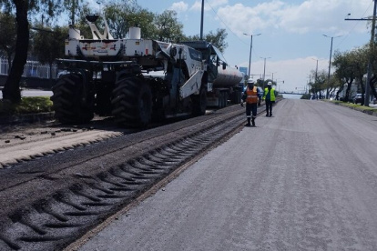La inversión total de la rehabilitación en la avenida Galo Plaza es de $ 1,9 millones.