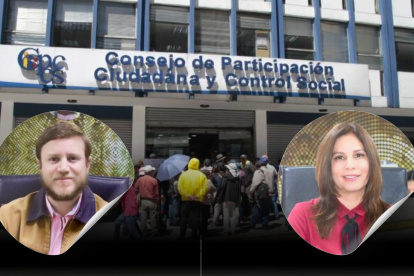 Señalamiento. Los consejeros Yadira Saltos y Augusto Verduga fueron denunciados penalmente por el Observatorio Control Ciudadano.