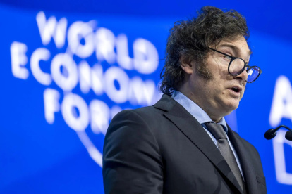 El presidente de Argentina, Javier Milei, participó del Foro Económico Mundial, en Davos (Suiza).