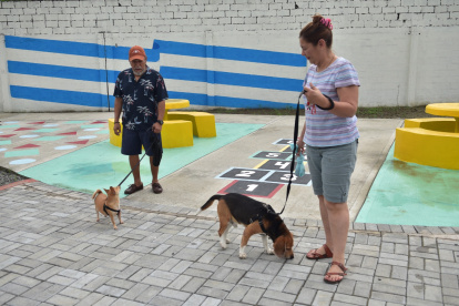 Los primeros visitantes han empezado a llegar al parque recién inaugurado en la Alborada, etapa 14.