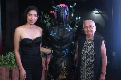 Rudy junto a su mamá, Cristina Castro.