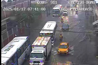 El 17 de enero se replicaron fuertes lluvias en Guayaquil.