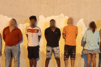 Los extorsionadores fueron capturados por la Policía Nacional.