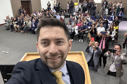 El candidato presidencial Luis Felipe Tillería fue denunciado en el TCE por una supuesta incitación al odio.