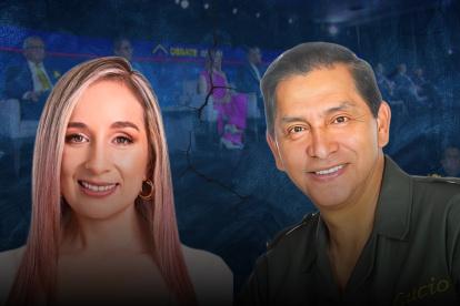 Elsa Guerra y Lucio Gutiérrez son candidatos a asambleístas nacionales. Durante el último debate, protagonizaron un careo.