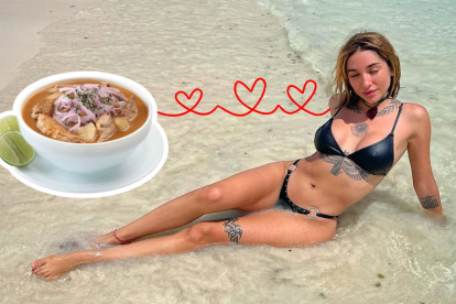 En sus historias de Instgram, la cantante argentina publicó este plato típico de la costa ecuatoriana.