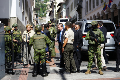 Edmundo González llegó a Carondelet este 28 de enero de 2025.
