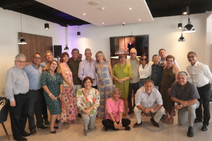 Estuvieron 23 excompañeros, dos de ellos con sus parejas.