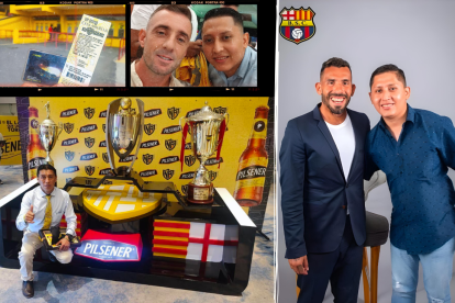 Hinchas del Barcelona SC.