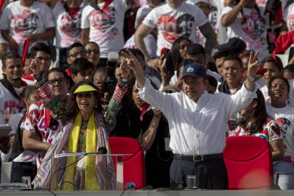 Managua. Daniel Ortega, presidente, y Rosario Murillo, vicepresidenta
