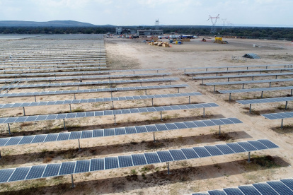 Un complejo de paneles solares en el municipio de Villa de Arriaga, en San Luis Potosí (México).