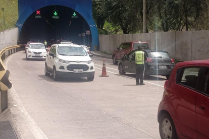 Suspensión. El tránsito estará bloqueado en el túnel Guayasamín hasta el domingo 2 de febrero.