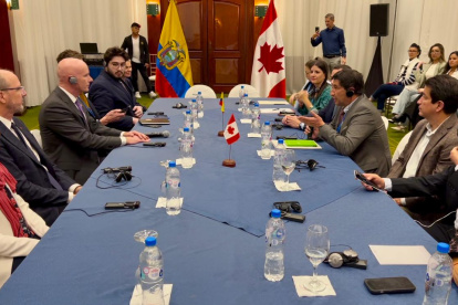 Negociación. La sexta rueda de diálogo entre Ecuador y Canadá, para firmar un acuerdo comercial.