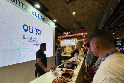 Feria. Mote, higos con queso, fue parte de la gastronomía que se expuso.