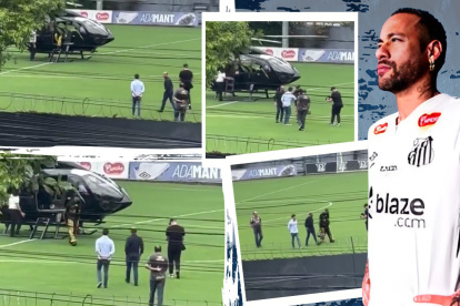 Neymar firmó un contrato por seis meses con Santos.