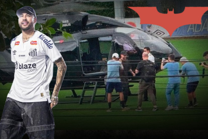 Neymar ya entrenó con sus nuevos compañeros en Santos.