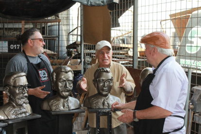 Los bustos de varios expresidentes de la República están siendo elaborados.
