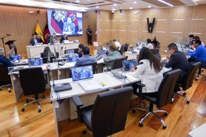 Imagen de la sesión del Concejo Metropolitano del 28 de enero de 2025.