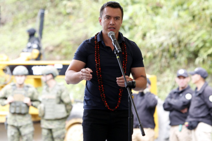 El presidente Daniel Noboa dispuso el cierre de las fronteras antes y después de las elecciones.