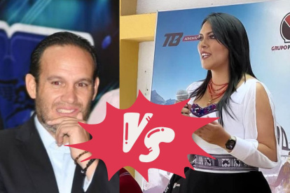 Francisco Egas vs Karina Chango, en la primera "pelea" del 2025.