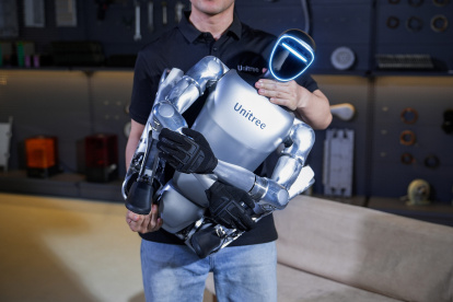 Unitree G1 fue uno de los robots favoritos del CES 2025, en Las Vegas.