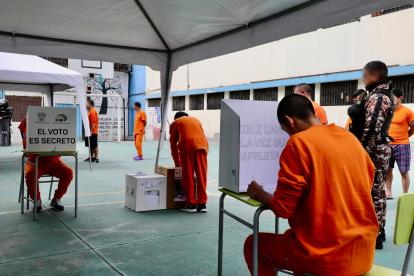 El CNE informó que había más de 6 mil reos habilitados para votar.