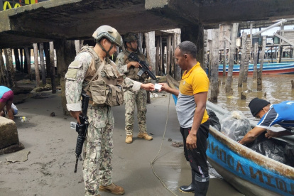 Control. El resguardo que hay en las fronteras de Ecuador.
