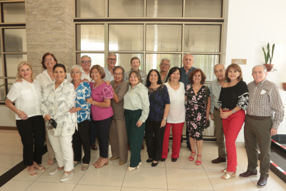 Todos posaron para la foto grupal
