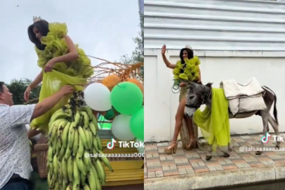 Elba González acudió a votar de una forma muy peculiar.