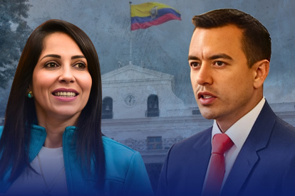 Daniel Noboa y Luisa González lideran el conteo del CNE.