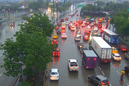 La zona de la autopista Narcisa de Jesús también se vio congestionada