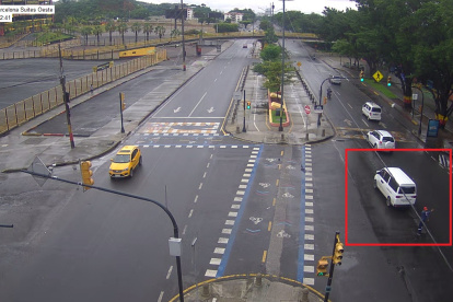 Situación. Un vehículo se averió en la avenida Barcelona.