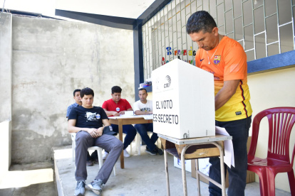 Los manabitas sufragaron sin mayores inconvenientes. En esta provincia se eligen 10 legisladores.