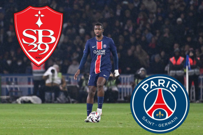 El zaguero ecuatoriano Willian Pacho forma parte de la defensa del PSG.