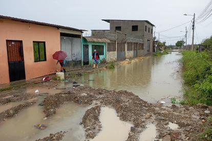 La lluvia afectó a varios sectores de Playas
