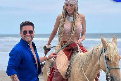 Jorge Heredia junto a Jasú.