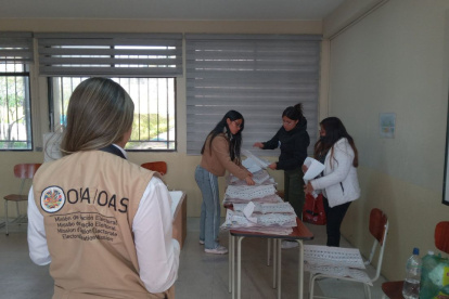 La misión de la OEA estuvo vigilante durante las elecciones generales del 9 de febrero.