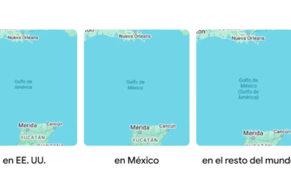 Así se ve el golfo desde diferentes ubicaciones en Google Maps.