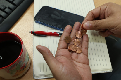Monedas. Los centavos de dólar de Estados Unidos que circulan en Ecuador y que quizás desaparezcan.