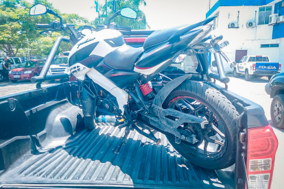 En el marco del operativo se retuvo una motocicleta.
