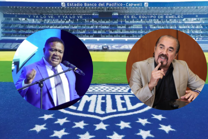 Jorge Guzmán (i) y José Auad pugnarán por la presidencia del Emelec.