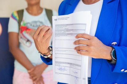 Paola Cabezas presentó el miércoles 12 de febrero una notitia criminis contra el jefe de Estado Daniel Noboa por presunto delito de actos de odio en declaraciones emitidas en una entrevista.