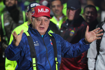 El titular de Interior y Justicia, Diosdado Cabello.