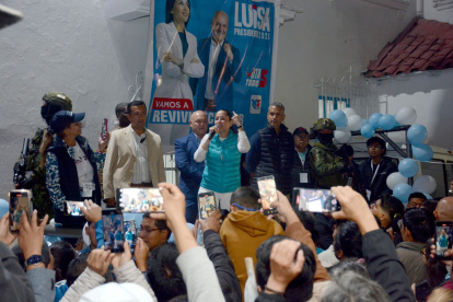 Luisa González quedó segunda por décimas tras las elecciones del 9 de febrero.