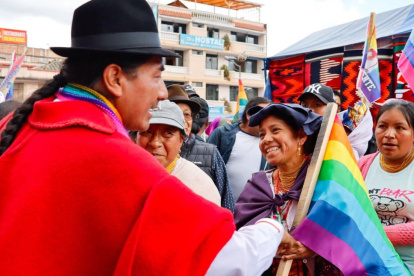 Leonidas Iza quedó en tercer lugar en las elecciones presidenciales del 9 de febrero de 2025.